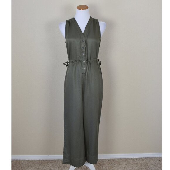 Marine Layer Pants - Marine Layer Katy Jumpsuit Olive Green Small NEW